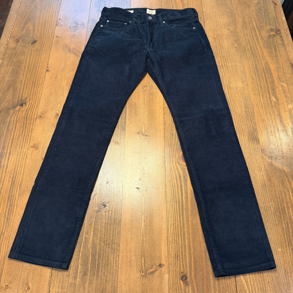 J.‎ Crew Corduroy Pants Men's Size 30x32 Navy 484 Slim Regular Straight Trousers
